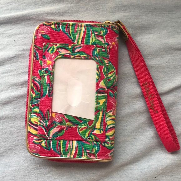 Lilly Pulitzer Zip ID Wristlet - Picture 2 of 4